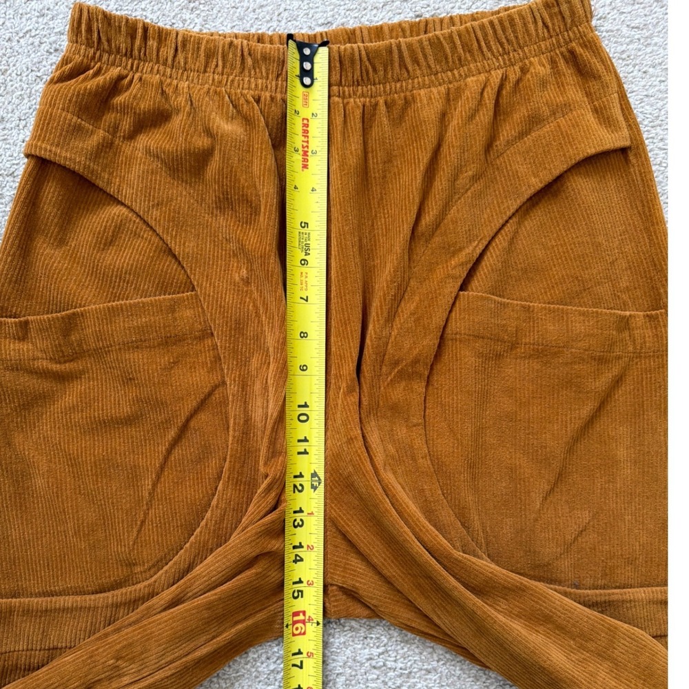 Dress To Kill Rust Corduroy Wide Leg Balloon Pants Lagenlook Size 1X Made in USA - Picture 7 of 10